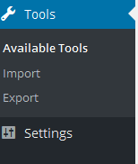 Wordpress Import-Export Tool