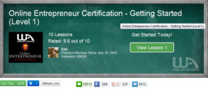 Wealthy-Affiliate -Online-Entrepreneur-Certification-Course